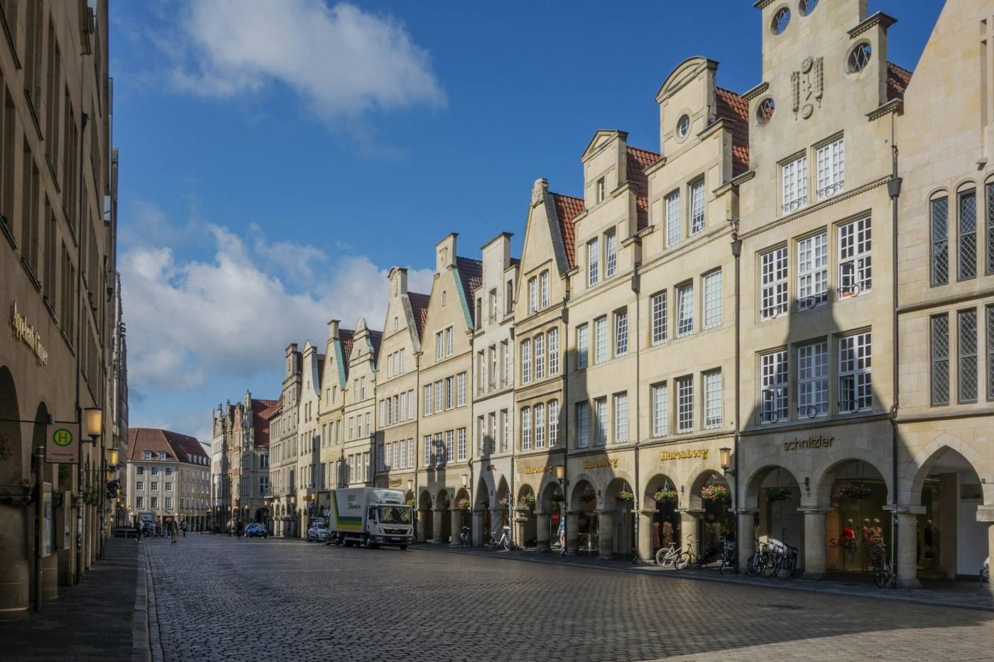 Giebelhäuser am Prinzipalmarkt in Münster